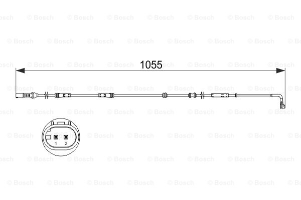 Jarrupalan kulumisen ilmaisin BOSCH 1 987 473 507