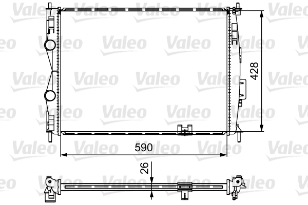 Jäähdytin,moottorin jäähdytys VALEO 735116
