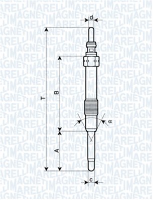 Hehkutulppa MAGNETI MARELLI 062900053304