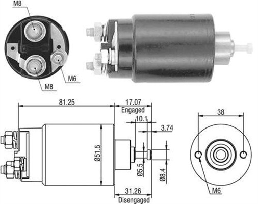 Magneettikytkin, käynnistin MAGNETI MARELLI 940113050404