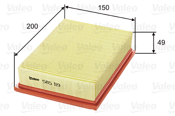 Ilmansuodatin VALEO 585119
