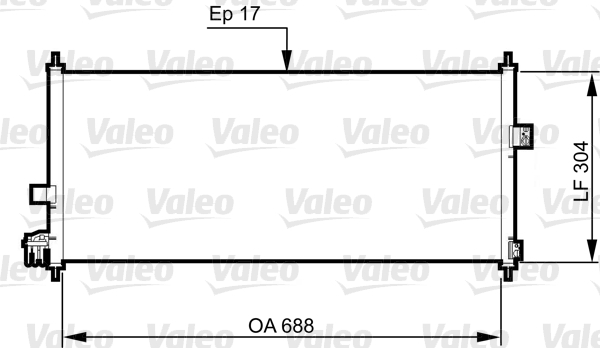 Lauhdutin, ilmastointilaite VALEO 814328