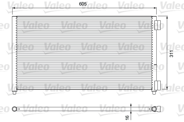 Lauhdutin, ilmastointilaite VALEO 818017