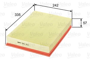 Ilmansuodatin, VOLVO 740, 740 Kombi, 760, 760 Kombi, 780, 940, 940 II, 940 Kombi, 940 Kombi II, 960, 960 Kombi, 1257546.0, 12575460