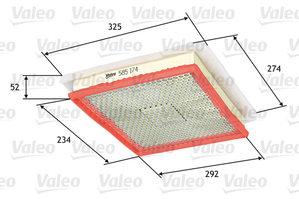 Ilmansuodatin VALEO 585174
