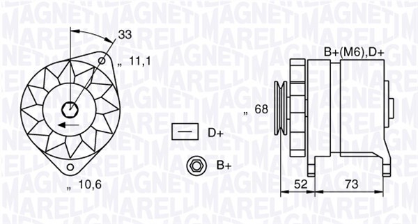 Laturi MAGNETI MARELLI 063321154010