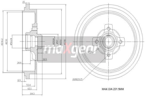 Jarrurumpu MAXGEAR 19-0835
