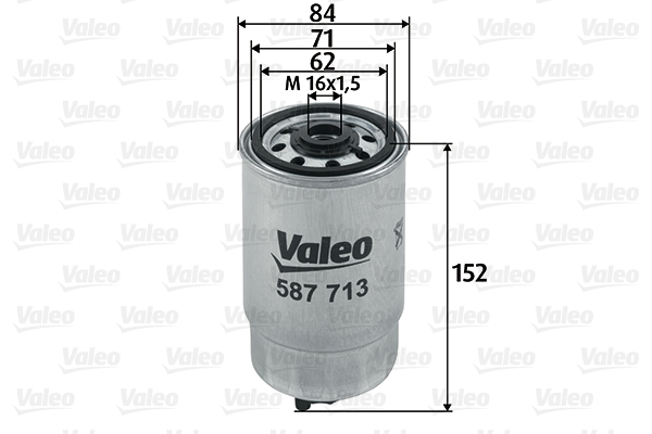 Polttoainesuodatin VALEO 587713
