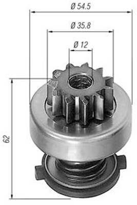 Hammaspyörä, käynnistys MAGNETI MARELLI 940113020302