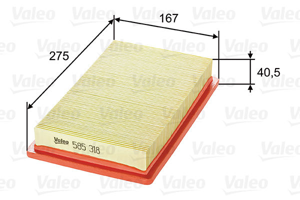 Ilmansuodatin VALEO 585318