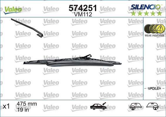 Pyyhkijänsulka VALEO 574251