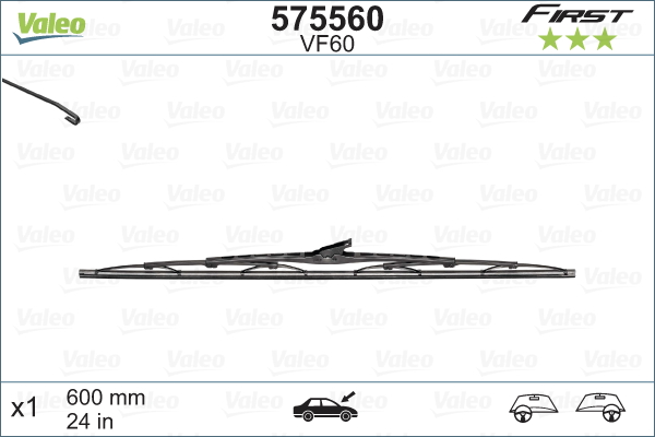 Pyyhkijänsulka VALEO 575560