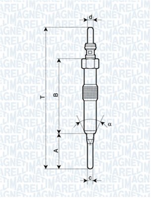 Hehkutulppa MAGNETI MARELLI 062900089304