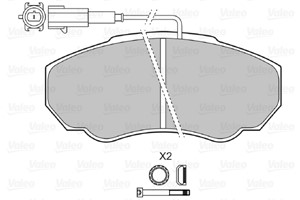 Jarrupalasarja, levyjarru, Etuakseli, CITROËN,FIAT,PEUGEOT, 425242, 4252-42, 425243, 4252-43, 425458, 4254-58, 71752979, 71772526, 77362