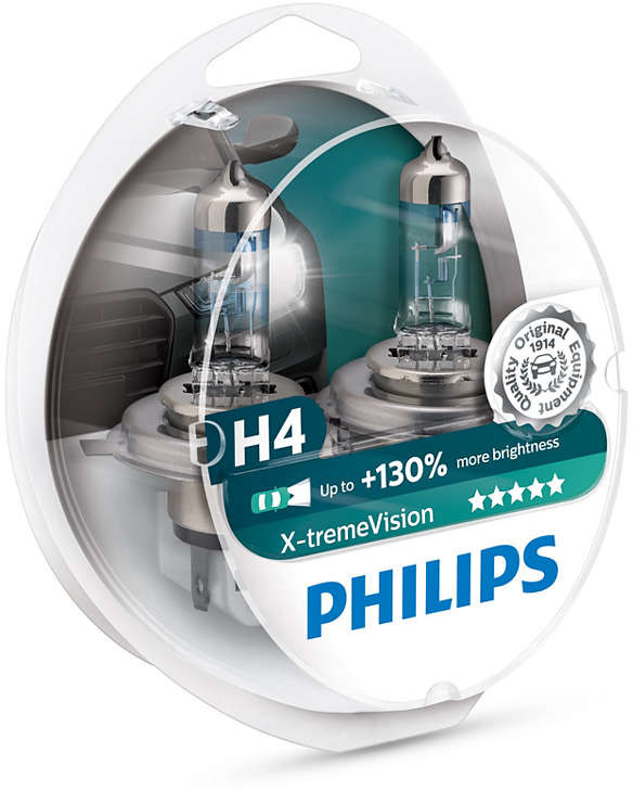 Halogeeni poltin PHILIPS X-TREMEVISION 12V H4 60/55W X2