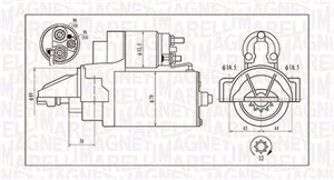 Käynnistin, CITROËN,FIAT,FORD,LAND ROVER,PEUGEOT, 1372739, 1385378, 1574338, 1669558, 1709189, 1740947, 6C1T11000AA, 6C1T11000AB, 6C1T11