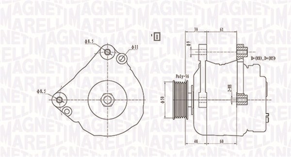 Laturi MAGNETI MARELLI 063738290010