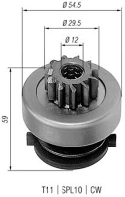 Hammaspyörä, käynnistys MAGNETI MARELLI 940113020257