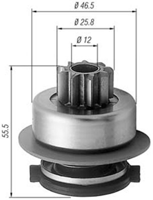 Hammaspyörä, käynnistys MAGNETI MARELLI 940113020256