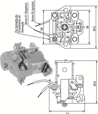 Magneettikytkin, käynnistin MAGNETI MARELLI 940113050338