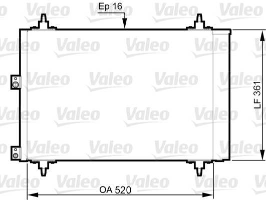 Lauhdutin, ilmastointilaite VALEO 814080