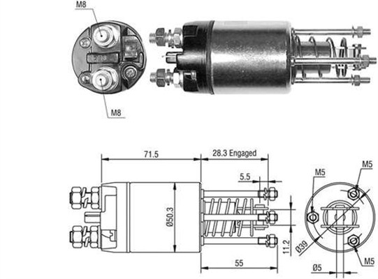 Magneettikytkin, käynnistin MAGNETI MARELLI 940113050489