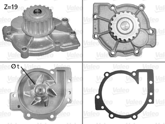 Vesipumppu VALEO 506325
