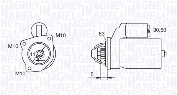 Startteri MAGNETI MARELLI 063721377010