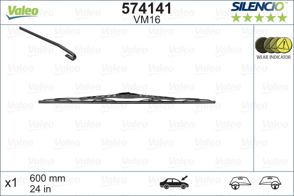 Pyyhkijänsulka VALEO 574141