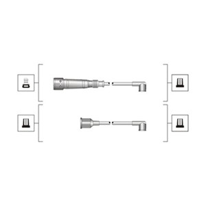 Sytytysjohtosarja, SEAT IBIZA II, VW GOLF III, GOLF Cabriolet III, GOLF Cabriolet IV, GOLF Variant III, POLO Classic, VENTO