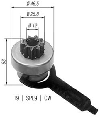 Hammaspyörä, käynnistys MAGNETI MARELLI 940113020168