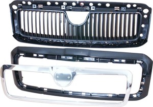 Jäähdyttimen säleikkö, SKODA OCTAVIA I, OCTAVIA Combi I, 1U0853653A 01C, 1U0853661, 1U0853661739, 1U0853661A 739, 1U0853665A GRU