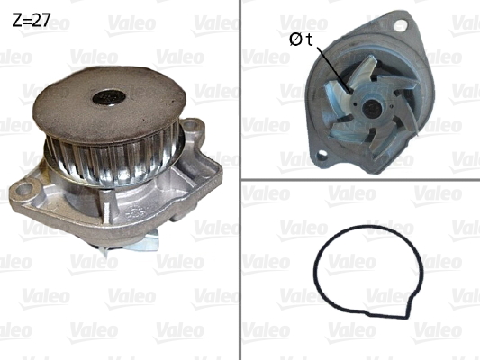 Vesipumppu VALEO 506576