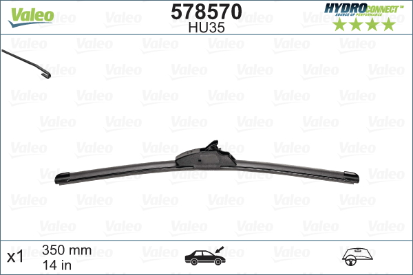 Pyyhkijänsulka VALEO 578570