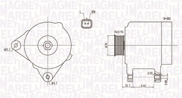 Laturi MAGNETI MARELLI 063731824010
