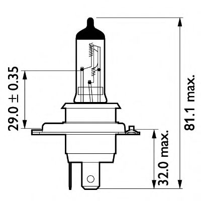 Kaukovalopolttimo PHILIPS 13342MDC1