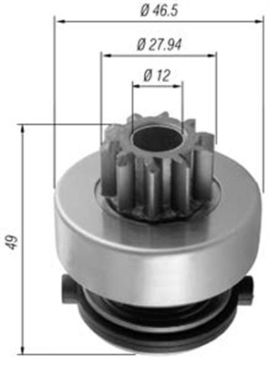 Hammaspyörä, käynnistys MAGNETI MARELLI 940113020353