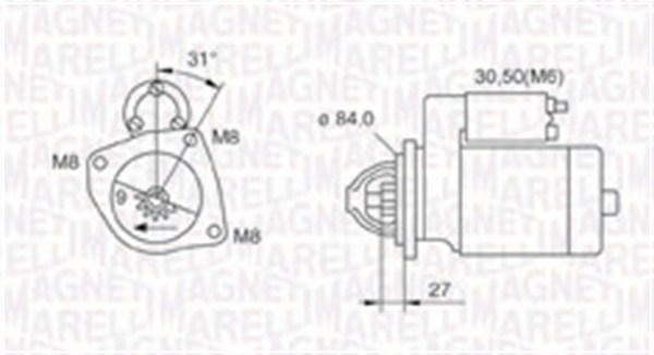 Startteri MAGNETI MARELLI 063721203010