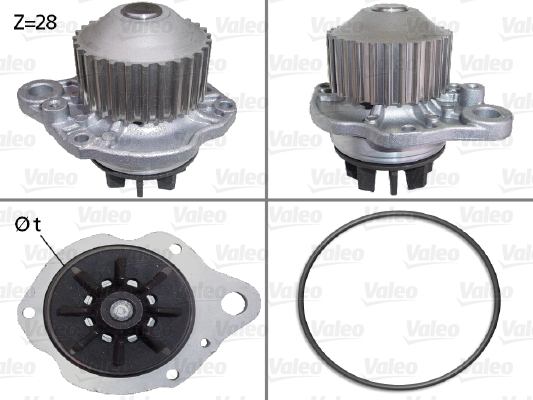Vesipumppu VALEO 506643