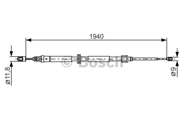 Käsijarruvaijeri BOSCH 1 987 482 325