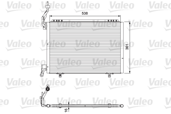 Lauhdutin, ilmastointilaite VALEO 814074