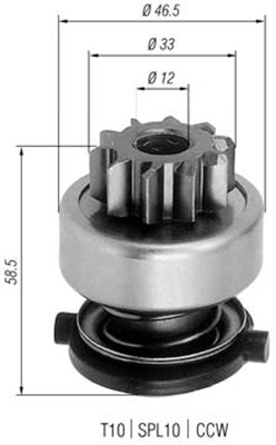 Hammaspyörä, käynnistys MAGNETI MARELLI 940113020252