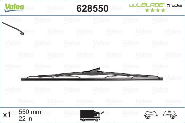 Pyyhkijänsulka VALEO 628550