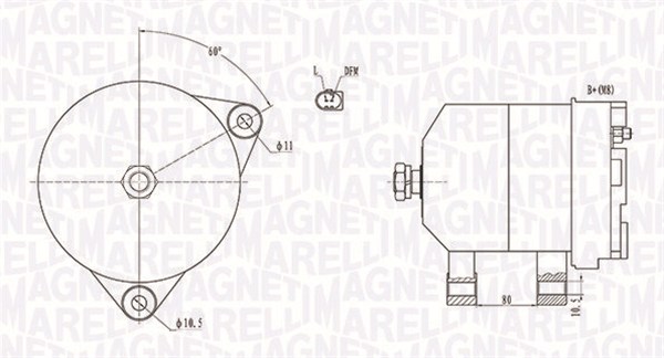 Laturi MAGNETI MARELLI 063731913010