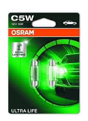 Polttimo, rekisterikilvenvalo OSRAM 6418ULT-02B