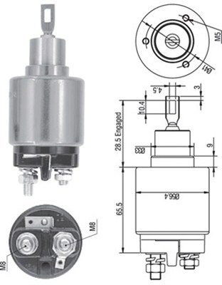 Magneettikytkin, käynnistin MAGNETI MARELLI 940113050128