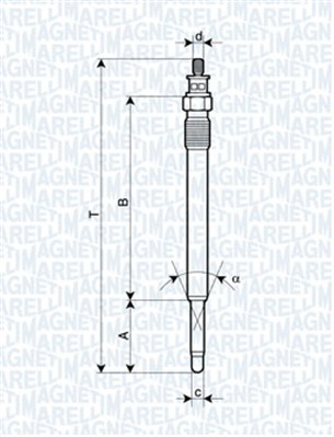 Hehkutulppa MAGNETI MARELLI 062900013304