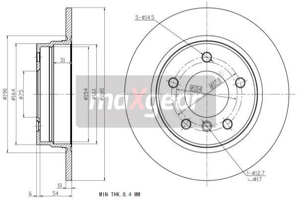 Jarrulevy MAXGEAR 19-0693