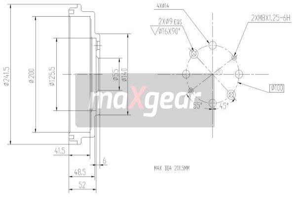 Jarrurumpu MAXGEAR 19-2313