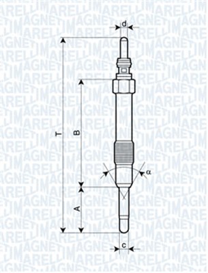 Hehkutulppa MAGNETI MARELLI 062900014304